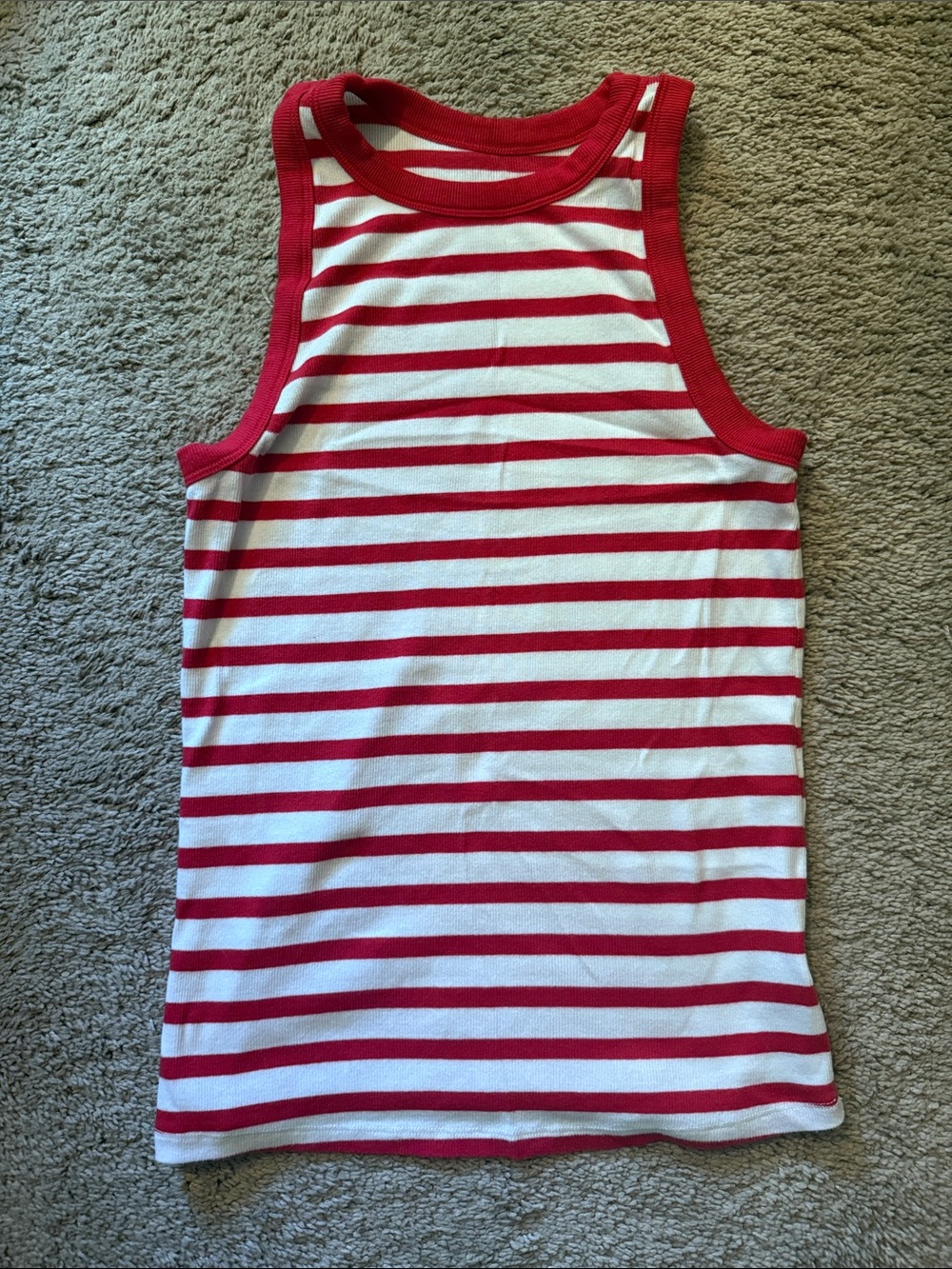 Women’s a.new.day Red & White Striped Tank Top